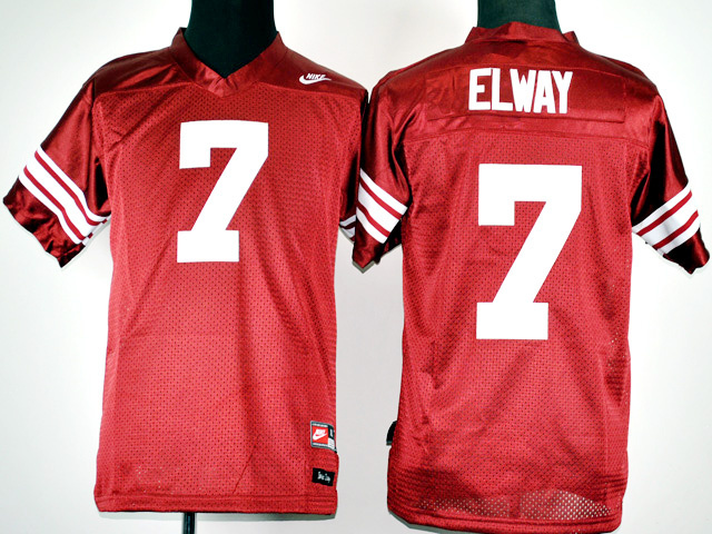 NCAA Stanford Cardinals #7 John Elway Red Jersey