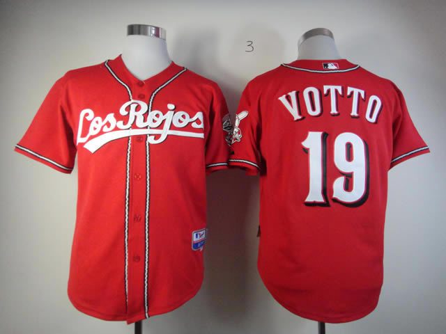 Joey Votto Jersey, Authentic Cincinnati Reds #19 red Jersey