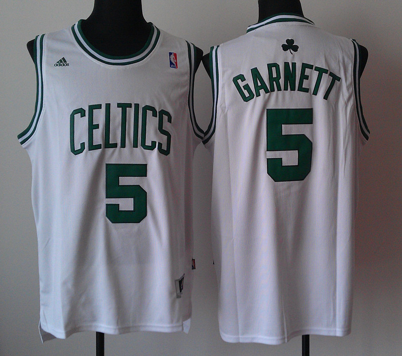 Adidas Boston Celtics  #5 Garnett white jersey