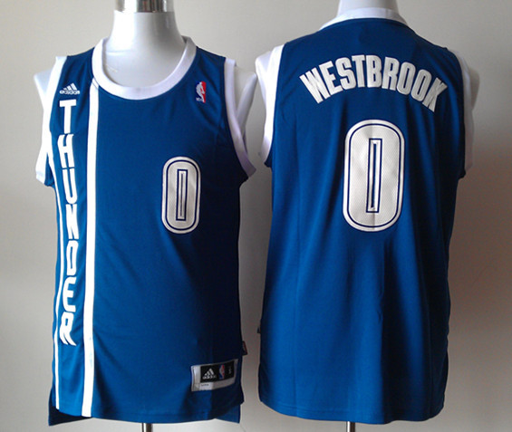 Adidas Oklahoma City Thunder #0 Westbrook blue jersey