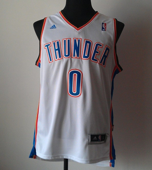 Adidas Oklahoma City Thunder #0 Westbrook white jersey