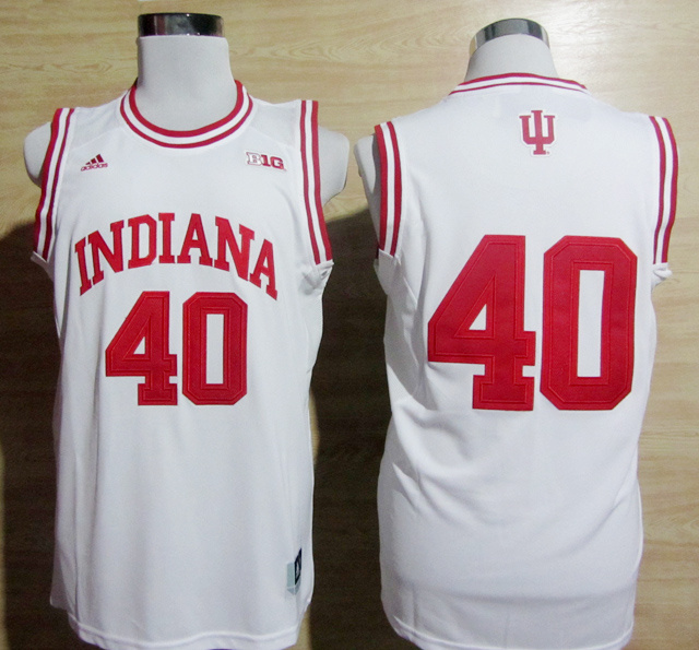 Indiana Hoosiers Cody Zeller 40 NCAA Basketball Authentic Jerseys - White