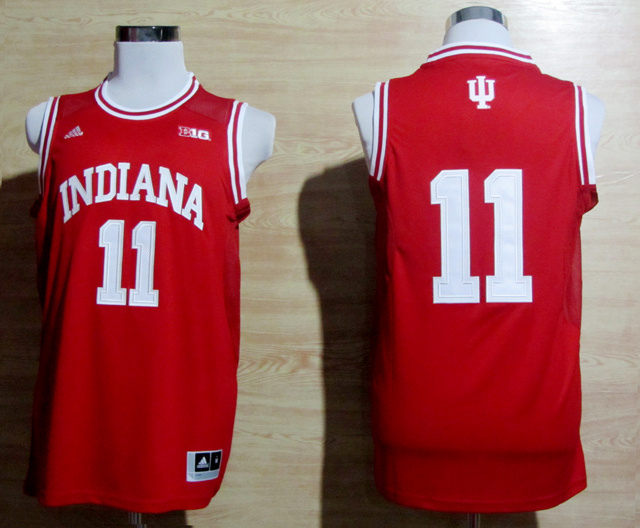 NCAA Indiana State#11 Isiah Thomas red jersey with patch