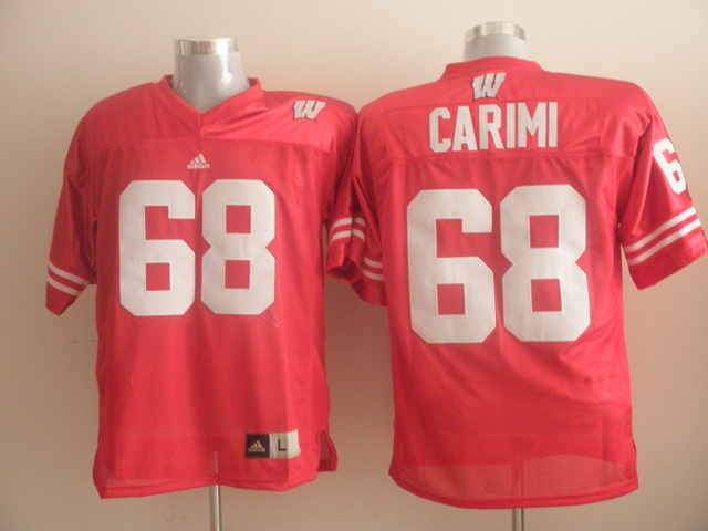 Wisconsin Badgers Gabe Carimi #68 Red College Football Jersey