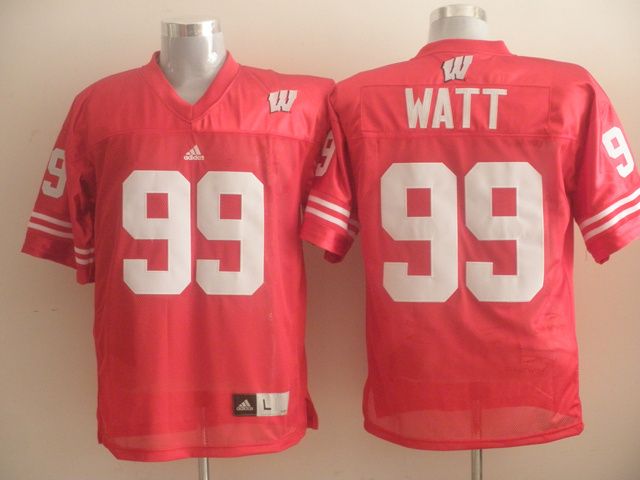Wisconsin Badgers J.J. Watt #99 Red College Football Jersey