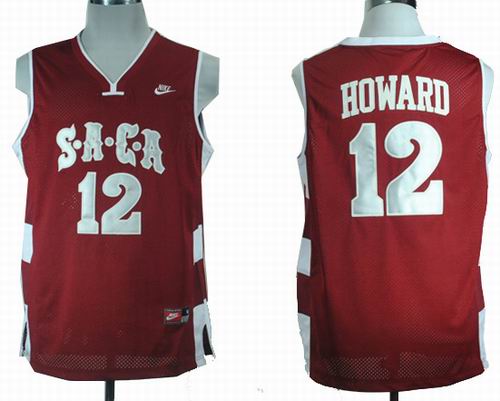 NCAA SACA High School Dwight Howard 12 Red Basketball Jersey