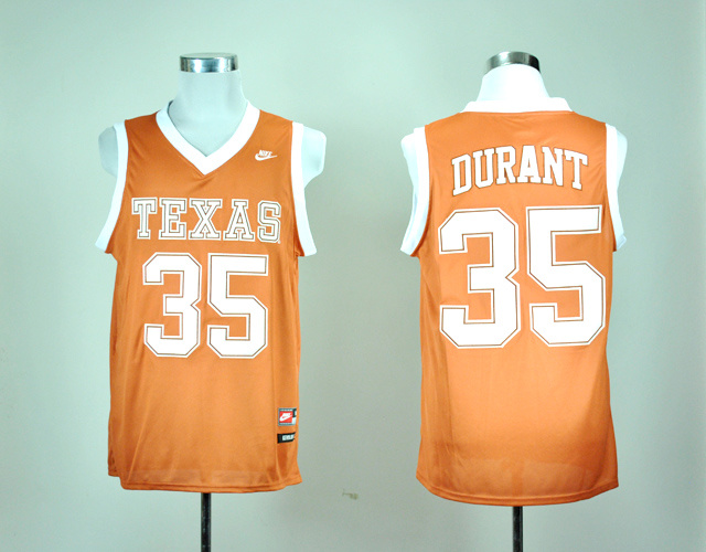 Nike Texas Longhorns Kevin Durant 35 Burnt Orange College Basketball Jersey