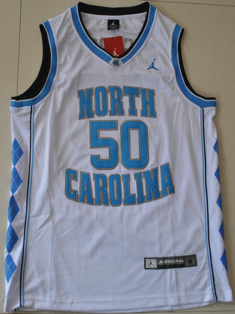 North Carolina Tar Heels Tyler Hansbrough #50 White College Basketball Jersey