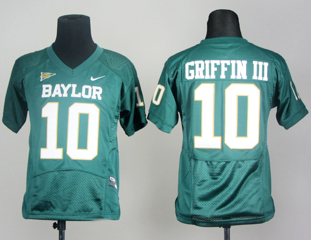 Youth Nike Baylor Bears Robert Giffin III 10 Green Pro Combat College Football Jersey