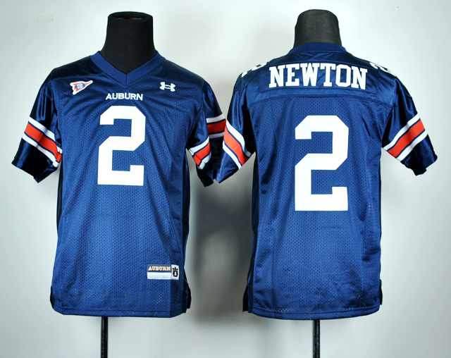 Youth Under Armour Auburn Tigers Cam Newton 2 Navy Blue College Football Jersey