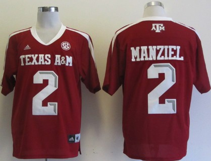 Addidas Texas A&M Aggies 2 Johnny Manziel Football Authentic NCAA Jersey