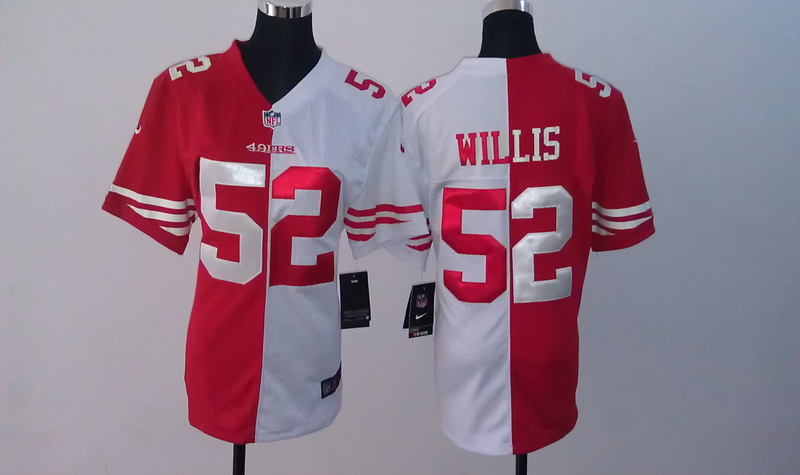 Nike San Francisco 49ers #52 Wills Red and White Spite Women Jersey