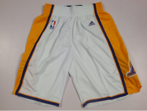 LA Lakers White Shorts