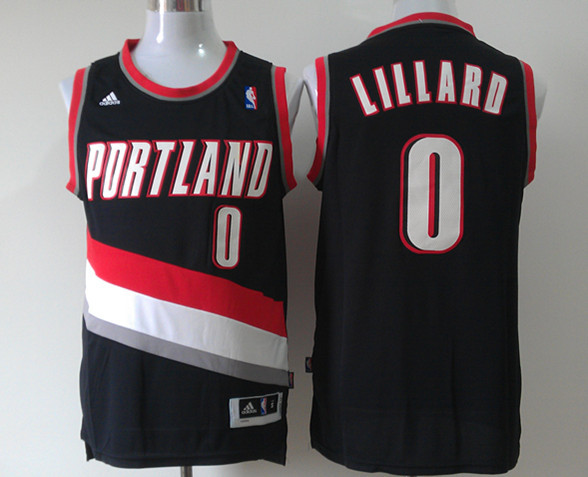 Nike NBA Portland Trail Blazers #0 Lillard  black jersey