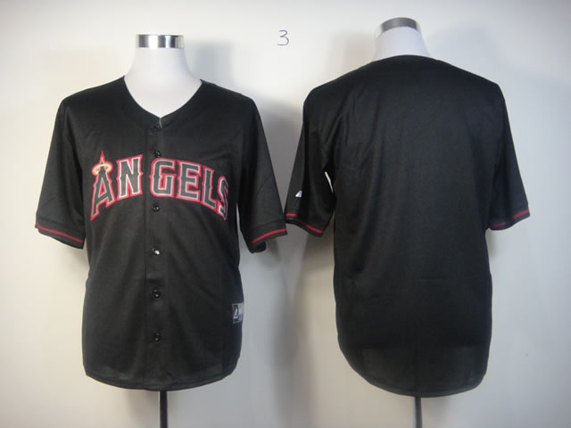 MLB Los Angeles Angels black blank Jerseys