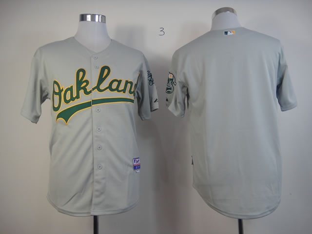 MLB OAkland Athletic Gray Blank jersey