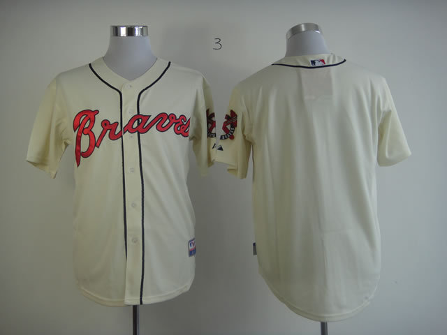 MLB Atalanta Braves blank white jersey