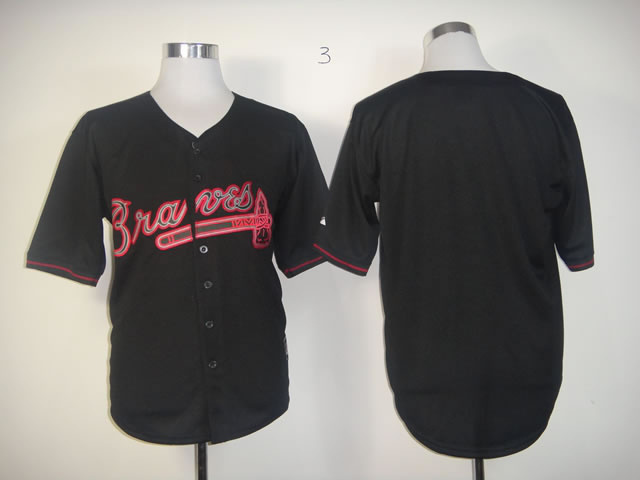MLB Atlanta Braves black blank jersey