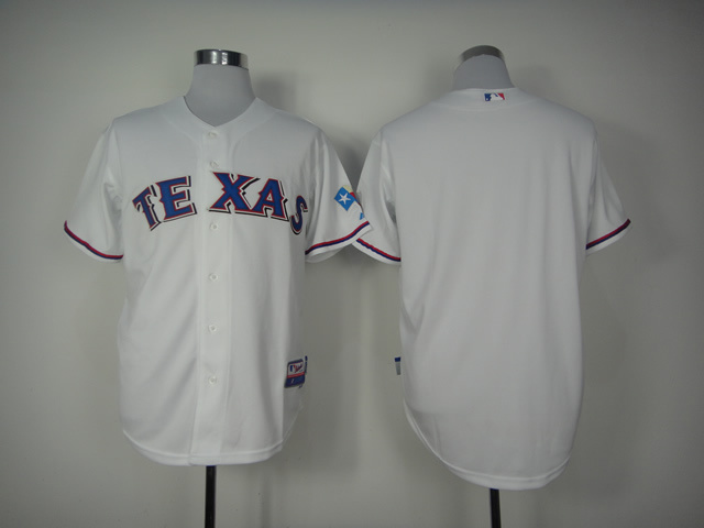 MLB Jerseys Texas Rangers blank white