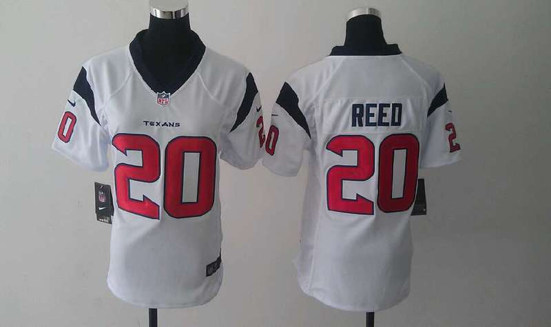 NFL Nike Women Texans Reed #20 white Jersey