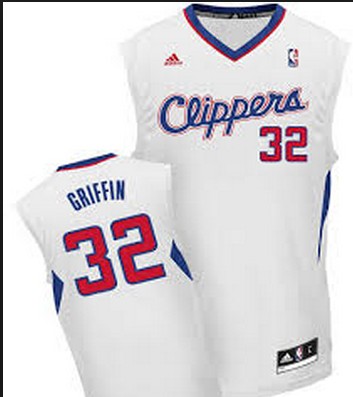 Los Angeles Clippers #32 Blake Griffin White Jersey