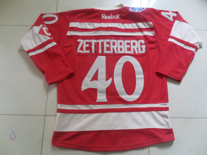 NHL Detroit Red Wings #40 Zetterberg red jersey