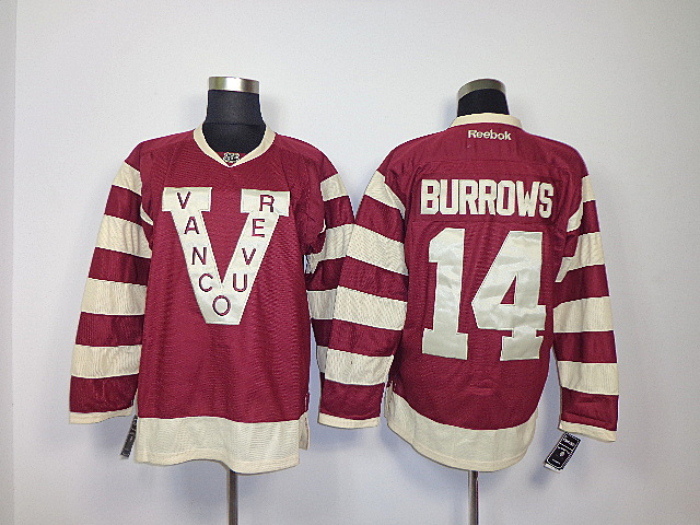 NHL Vancouver Canucks #14 Burrows red jersey