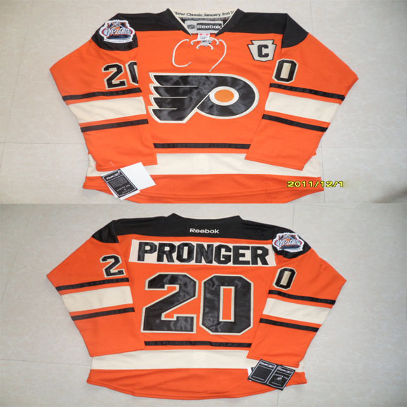 NHL Philadelphia Flyers #20 PRONGER orange Jersey