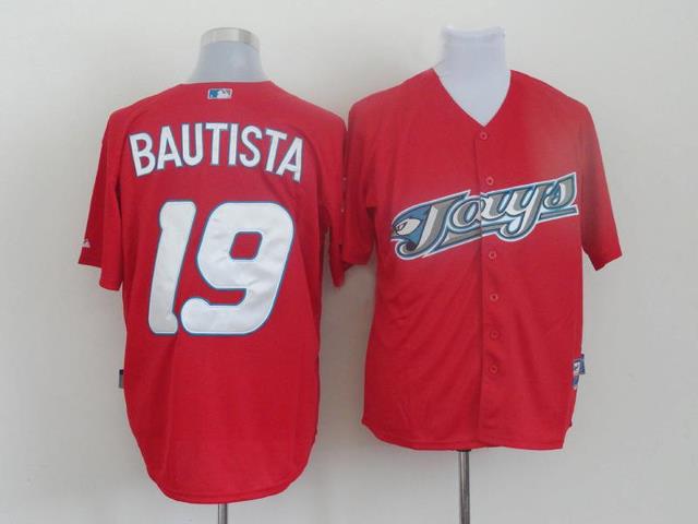 MLB Toronto Blue Jays #19 Bautista red jerseys