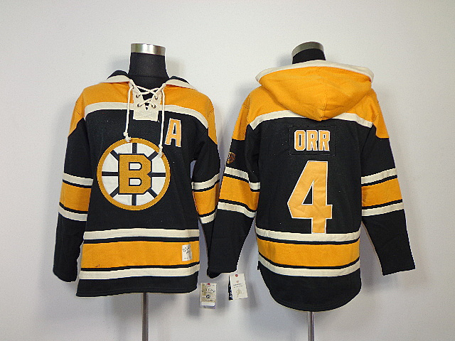 NHL Boston Bruins #4 Bobby Orr Yellow Winter Classic Hoody