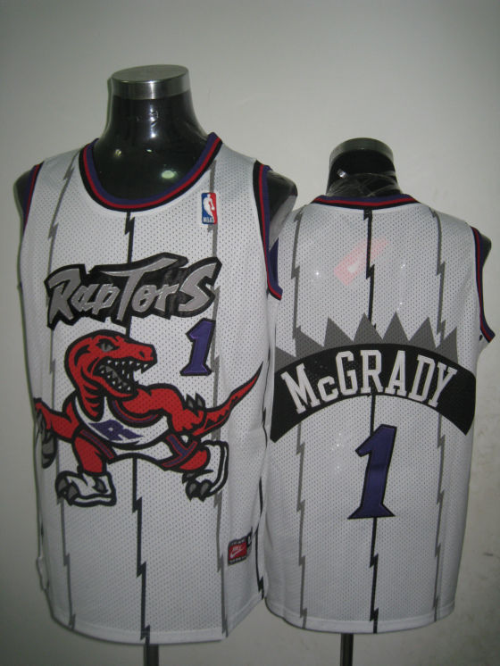 nike Toronto Raptors #1 McGrady white  Jersey