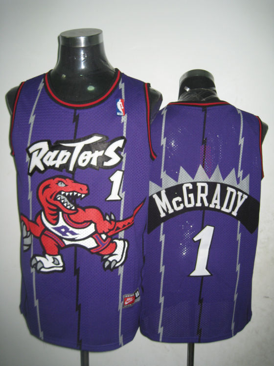 nike Toronto Raptors #1 McGrady purple  Jersey