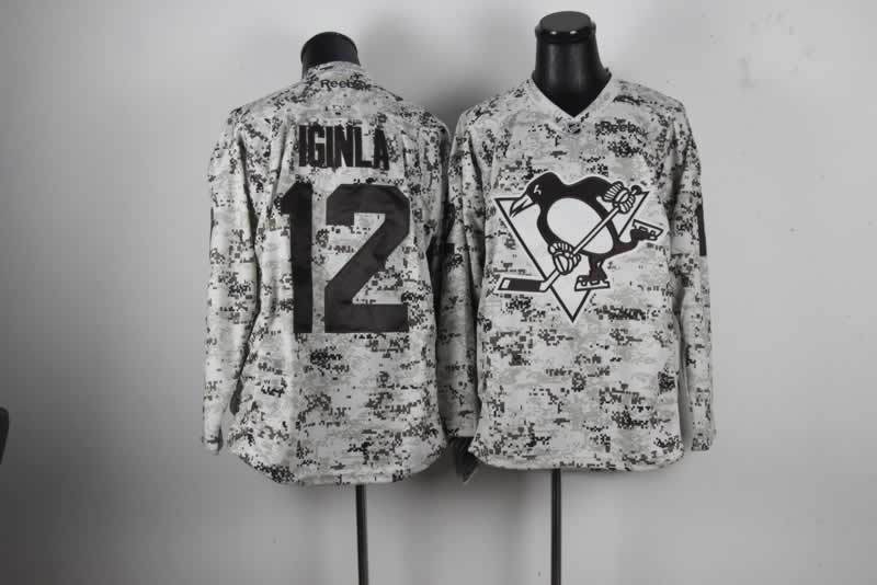 NHL Pittsburgh Penguins 12# Iginla Camou jersey