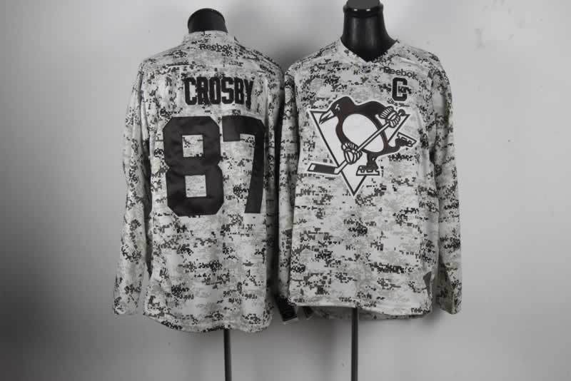 NHL Pittsburgh Penguins 87# Crosby Camou jersey