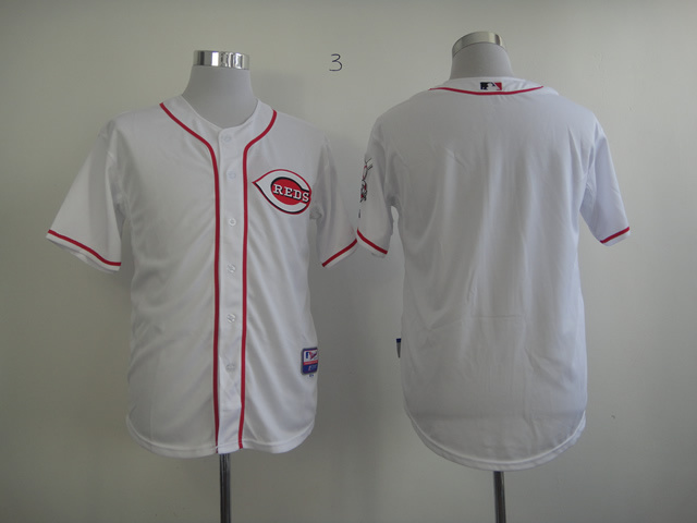 MLB Cincinnati Reds white blank jersey