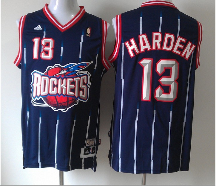 Adidas Houston Rockets #13 Harden throwback blue jersey